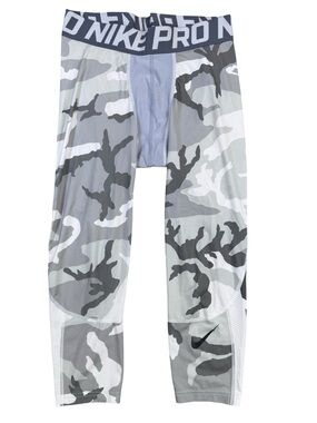 Nike Pro 3/4 Length Winter Camo Training Tights Men’s Medium Dri-Fit Hypercool